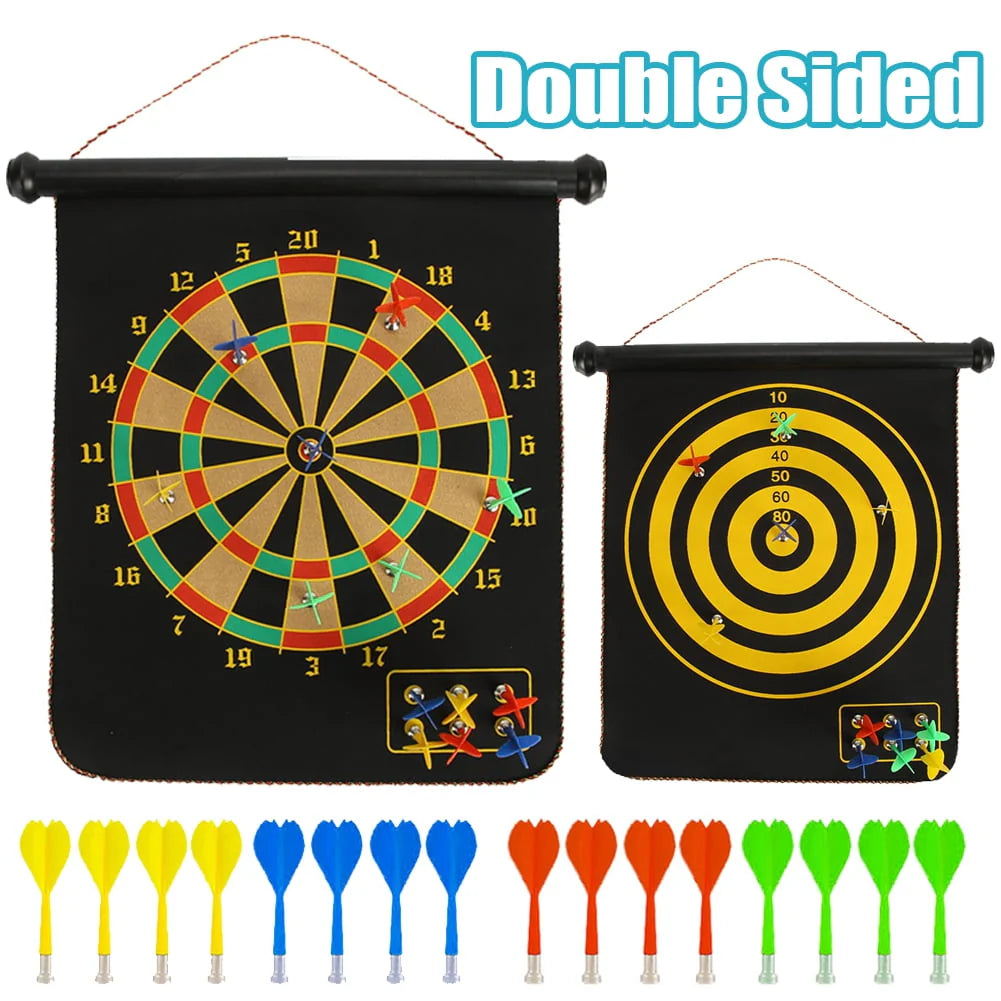 Double-Sided Magnetic Dart Board Game H83637