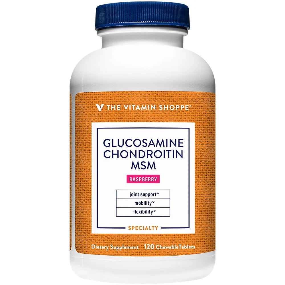 Glucosamine Chondroitin MSM Chewable Wafers Raspberry 120 Count C261