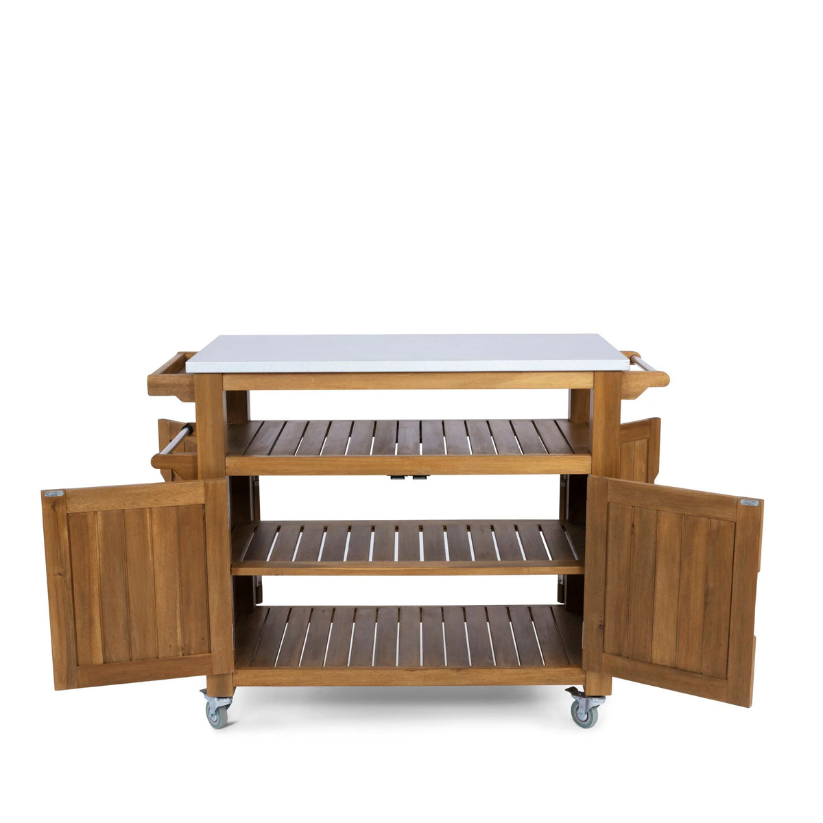 Brown Wood Outdoor Cart C683
