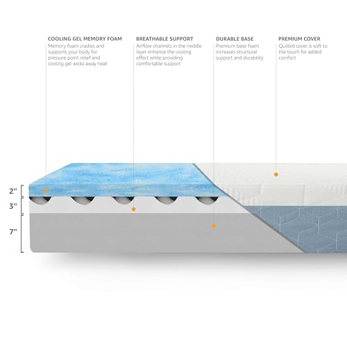 Firm Cooling Gel Memory Foam Full Size Mattress I4811