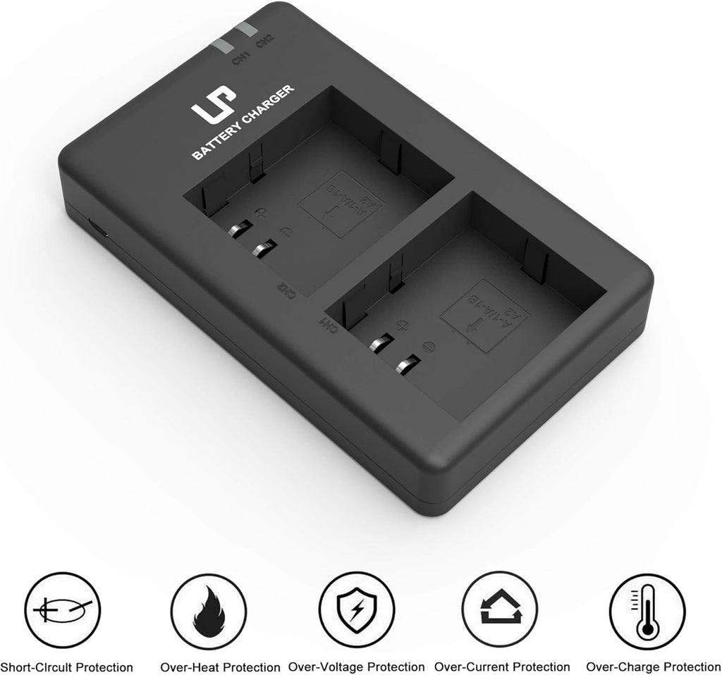 2-Pack 2440mAh Li-ion Rechargeable Batteries T64009
