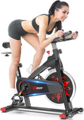 Exercise Bike Indoor Cycling Bike Adjustable Stationary Bicycle Upright Bike J14282