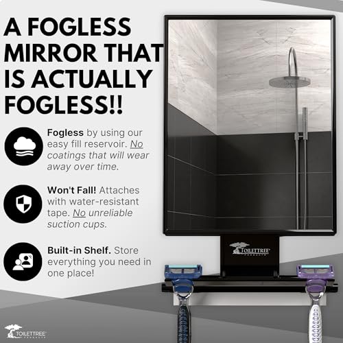 Fogless Shower Mirror with Squeegee M95854