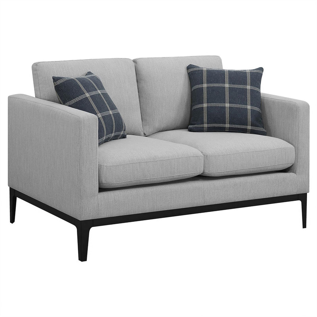 Light Gray 3-piece Fabric Living Room Set R582907