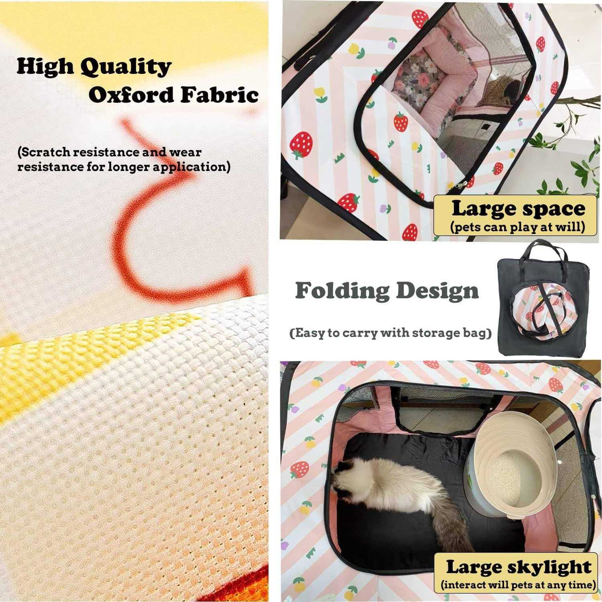 Portable Foldable Pet Playpen D848225