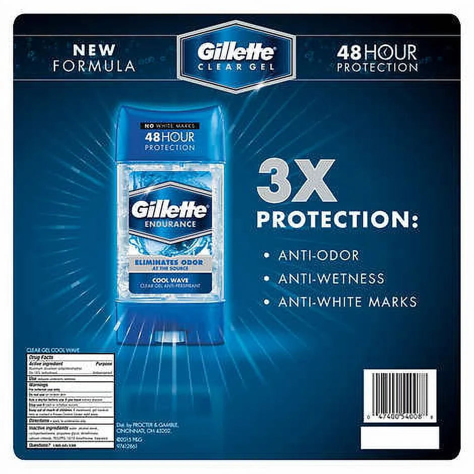Anti-Perspirant Deodorant Clear Gel 3.8 oz Pack of 6 V344698