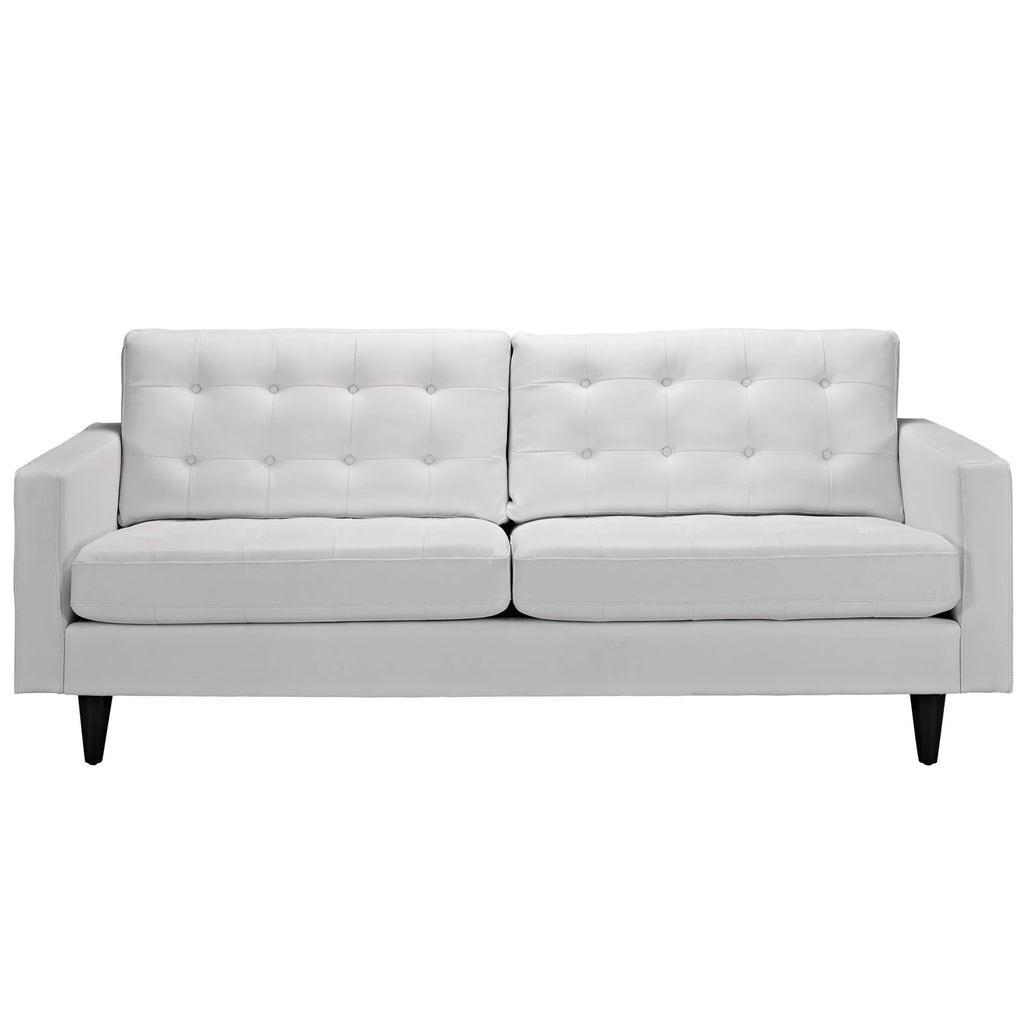 White Leather Sofa T59624