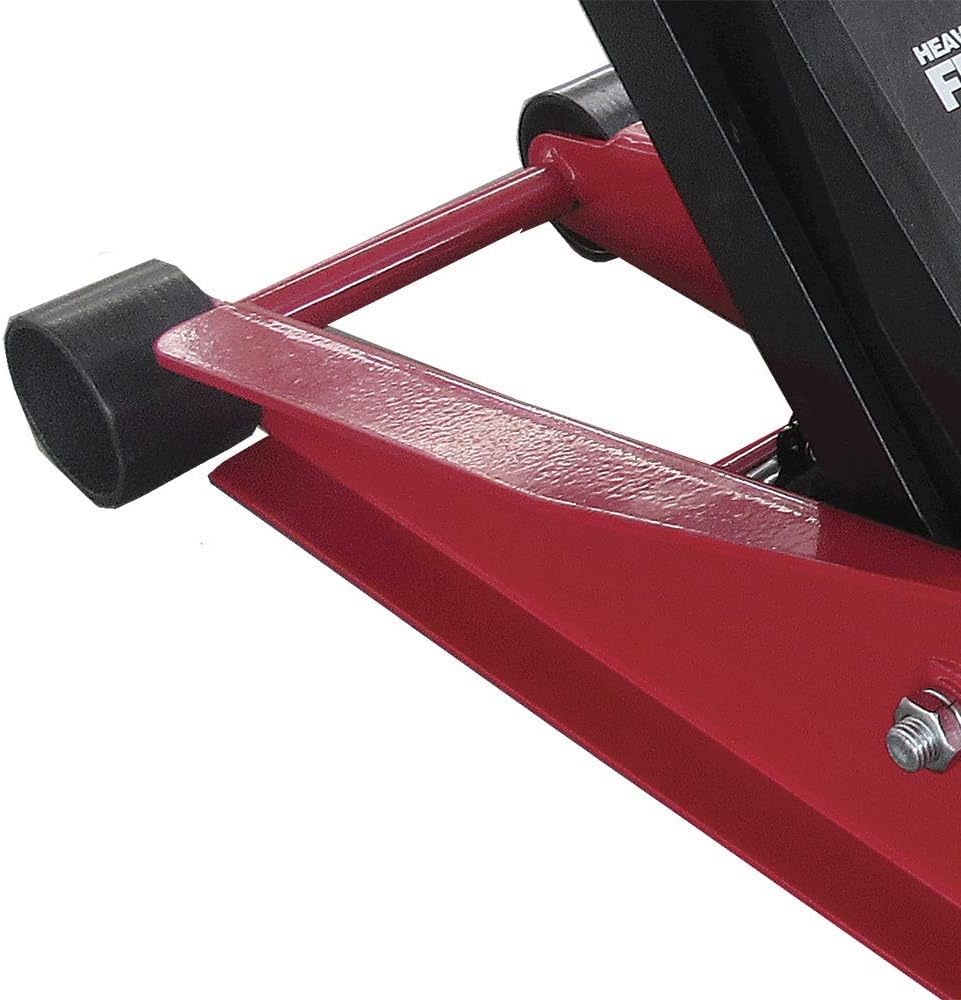 4 Ton Hydraulic Floor Jack with Safety Bypass and Swivel Casters N6678