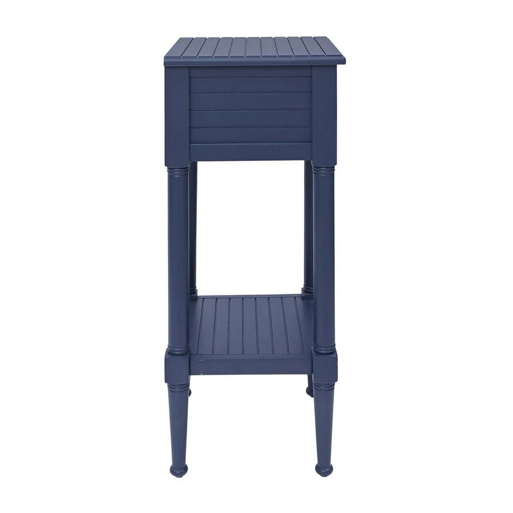 Navy Coastal Wood Side Table G3494