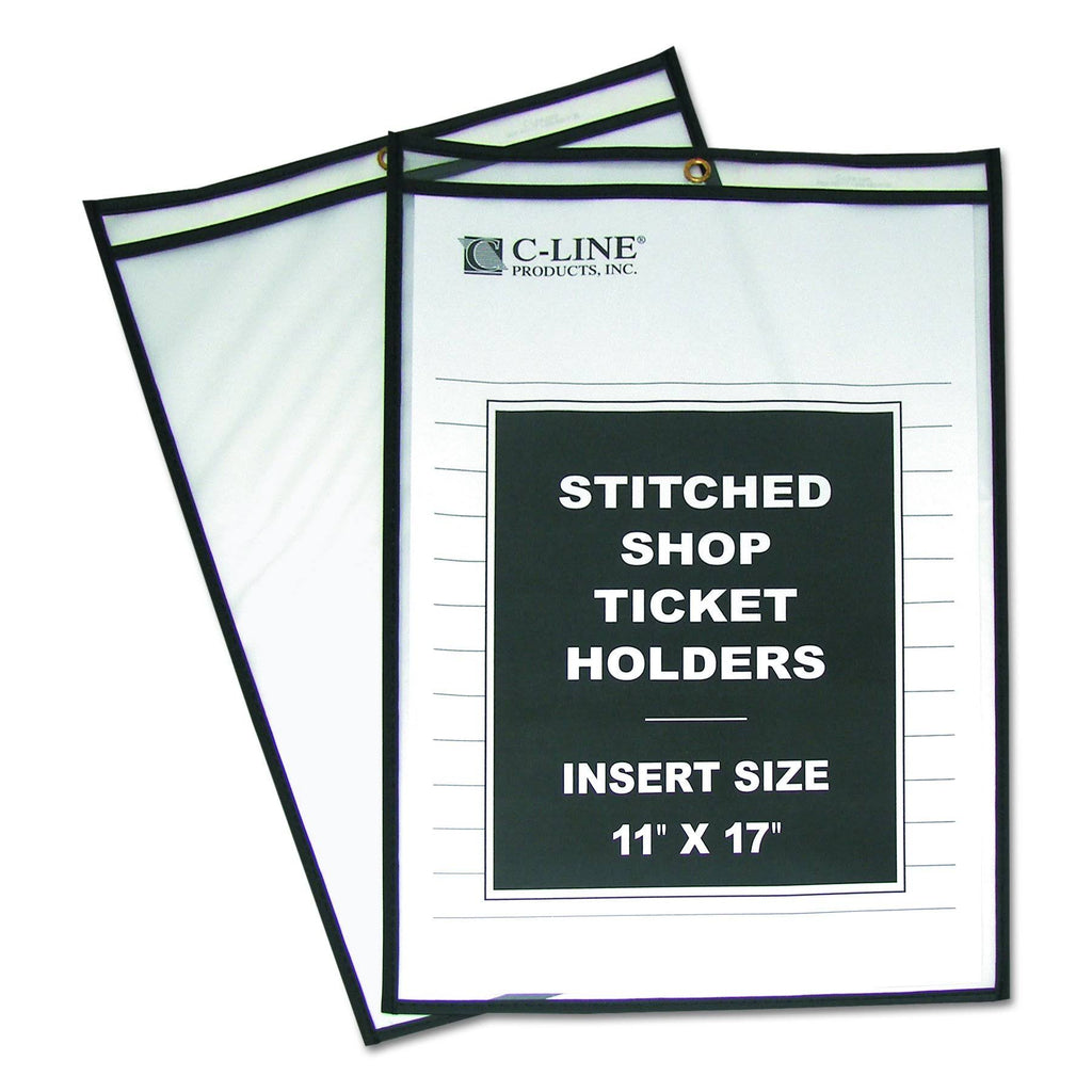 11 x 17 Inches Clear Ticket Holders, 25 per Box S711035