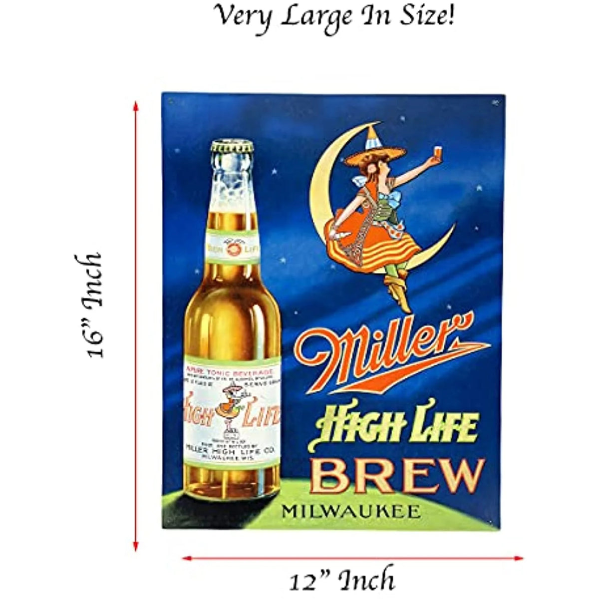 Metal Tin Bar Decor Sign 12 x 16 inch Wall Art Y901