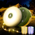 2-Pack 32.8FT Rechargeable Camping String Lights V335366