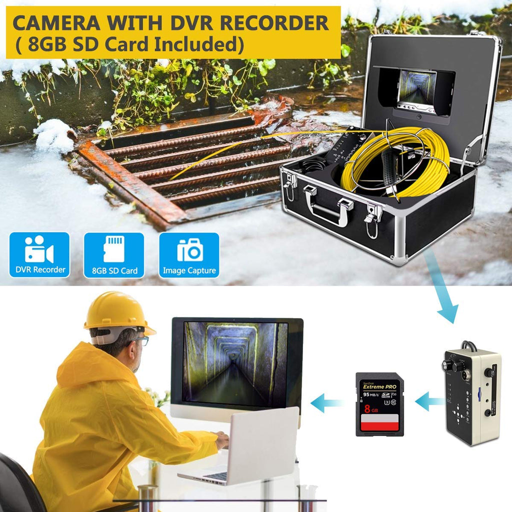 100ft Inspection Camera with 512Hz Sonde Transmitter and Receiver P10526