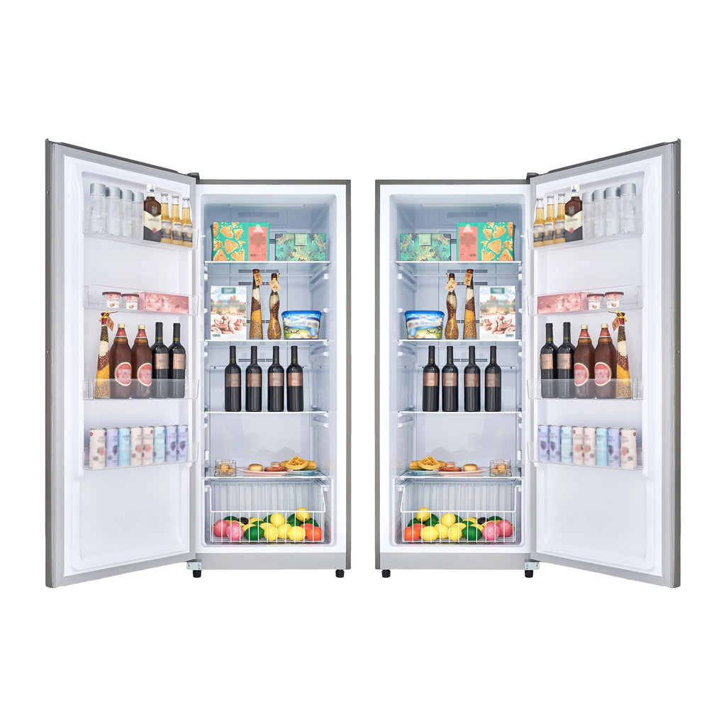 17 cu. ft Convertible Upright Freezer/Refrigerator in Stainless with Reversible Door X8751