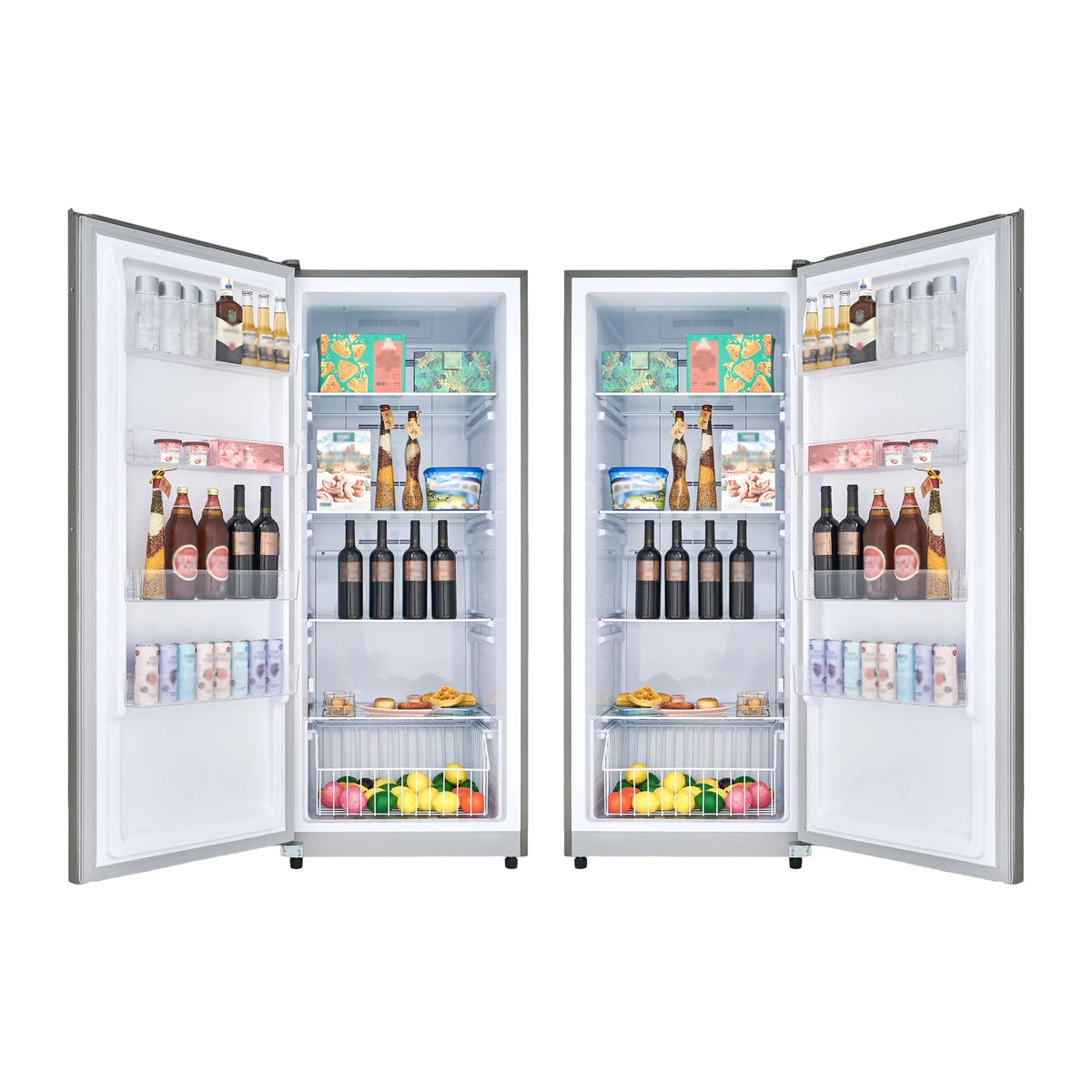17 cu. ft Convertible Upright Freezer/Refrigerator in Stainless with Reversible Door X8751