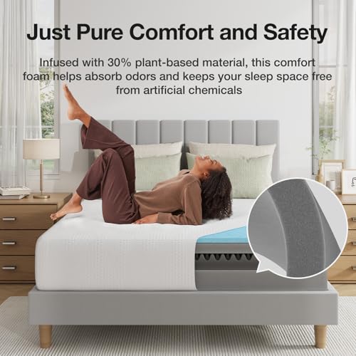 12 Inch Gel Memory Foam Queen Size Mattress N70022