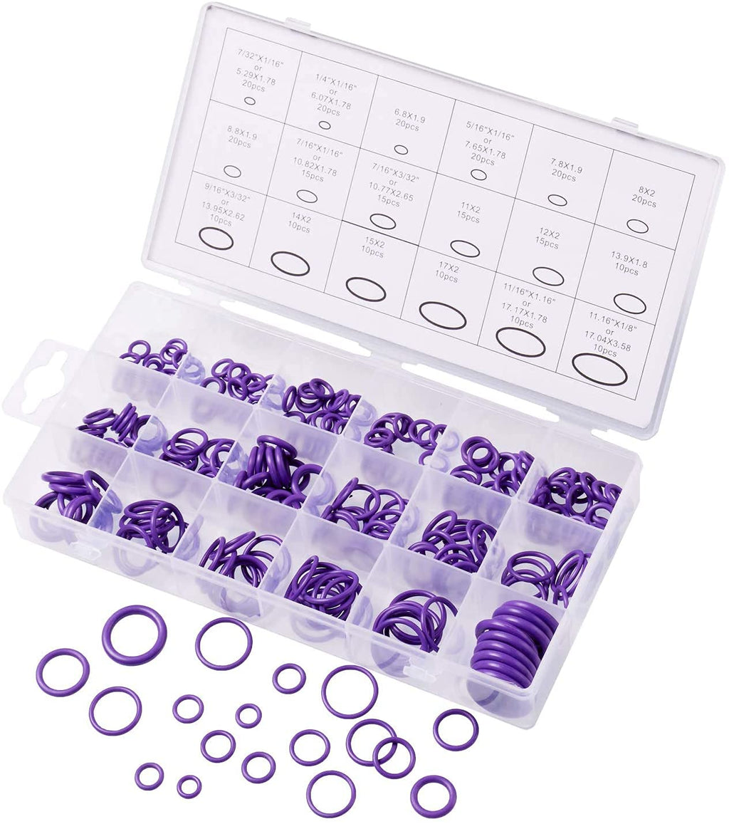 270 Pieces 18 Sizes O Ring Assortment Set Kit M67262