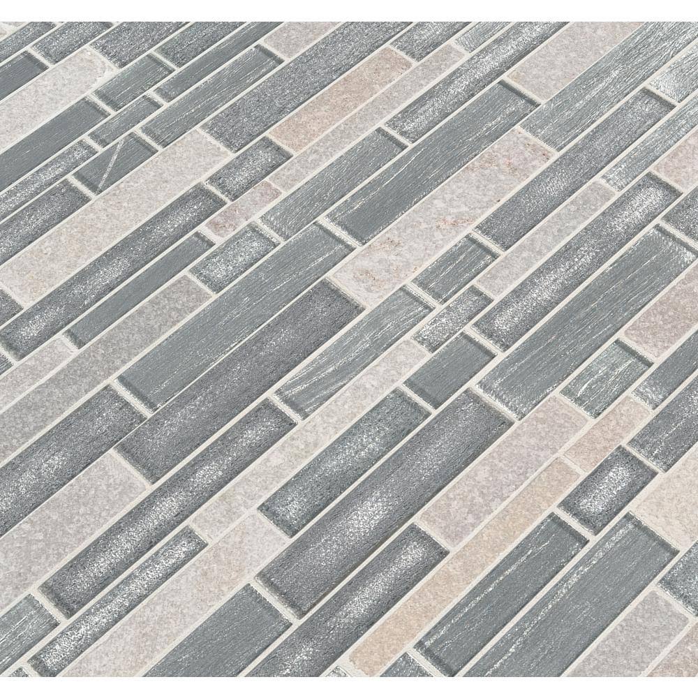 Glass Stone Mesh-Mounted Mosaic Tile J483740