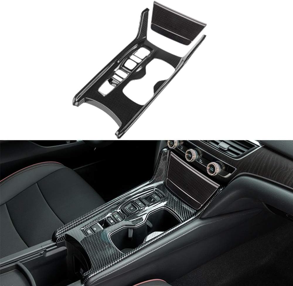 2PCS ABS Car Console Gear Shift Panel Cover Trim RED Pack of 2 Q17813