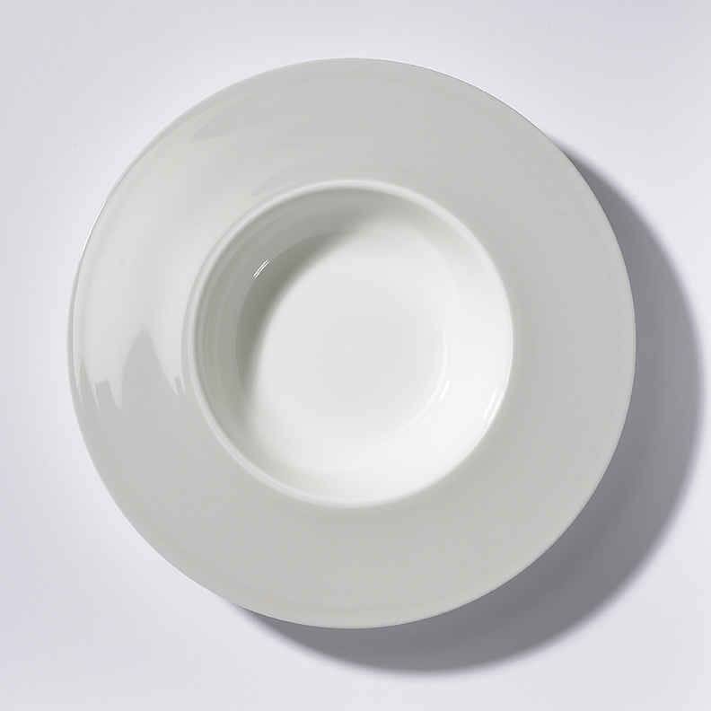 Deep Plate Wide Rim Light Grey D783