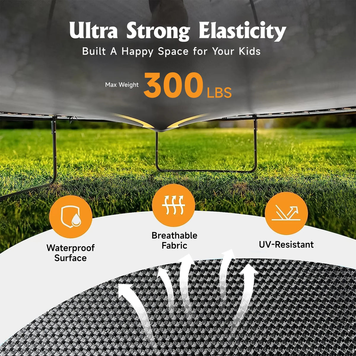 12FT Trampoline with Basketball Hoop and Safety Enclosure Net U610