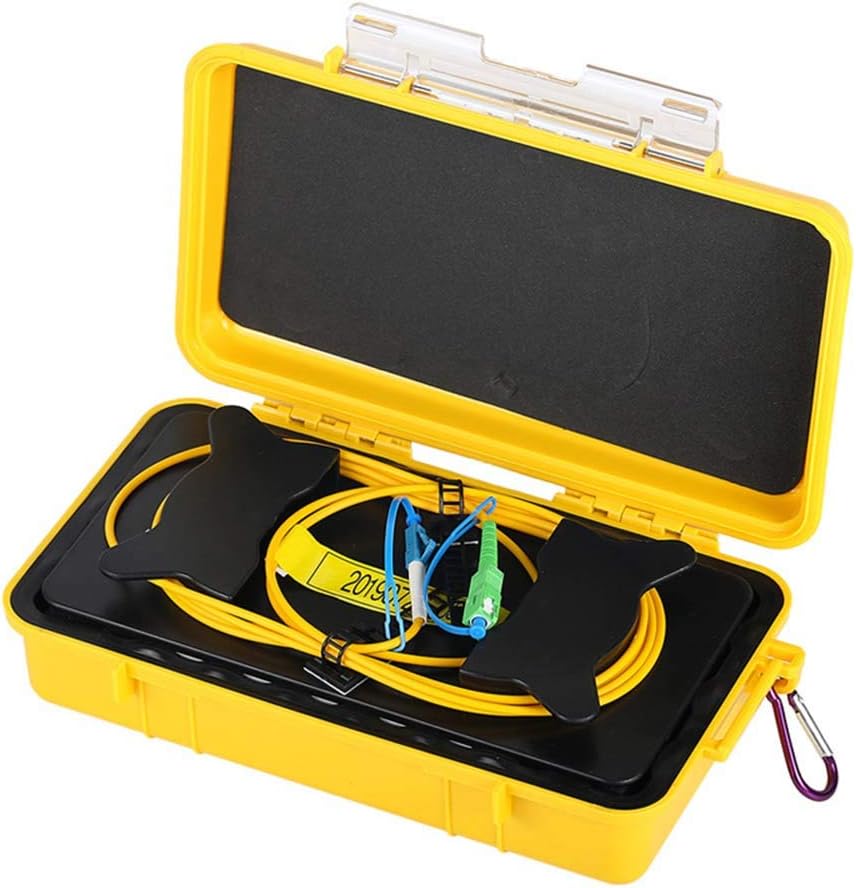 Fiber Optic OTDR Launch Cable Box Singlemode 9/125 SC/APC-LC/UPC Connector (1000M) W186648