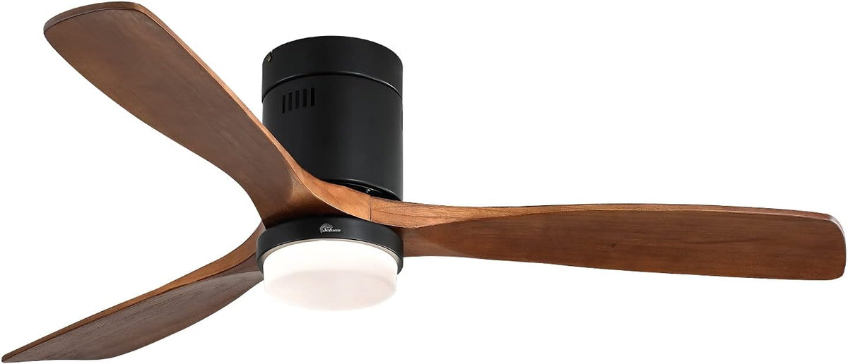 52 Inch Flush Mount Ceiling Fan with Remote Control O18578