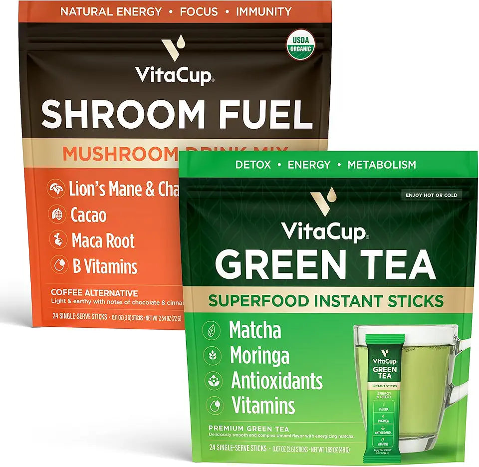 Instant Shroom Fuel 24Ct & Green Tea 24Ct J4134