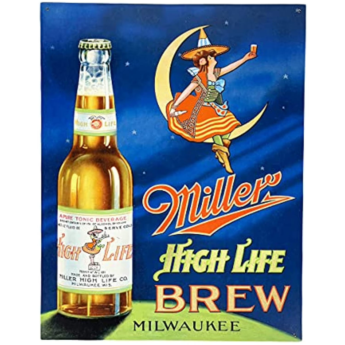 Metal Tin Bar Decor Sign 12 x 16 inch Wall Art Y901