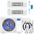 30,000 BTU 2 Zone Ceiling Cassette Ductless Air Conditioner and Heat Pump F716355