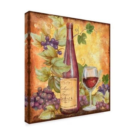 Grapevine and Wine Red Gallery-Wrapped Canvas Art P117