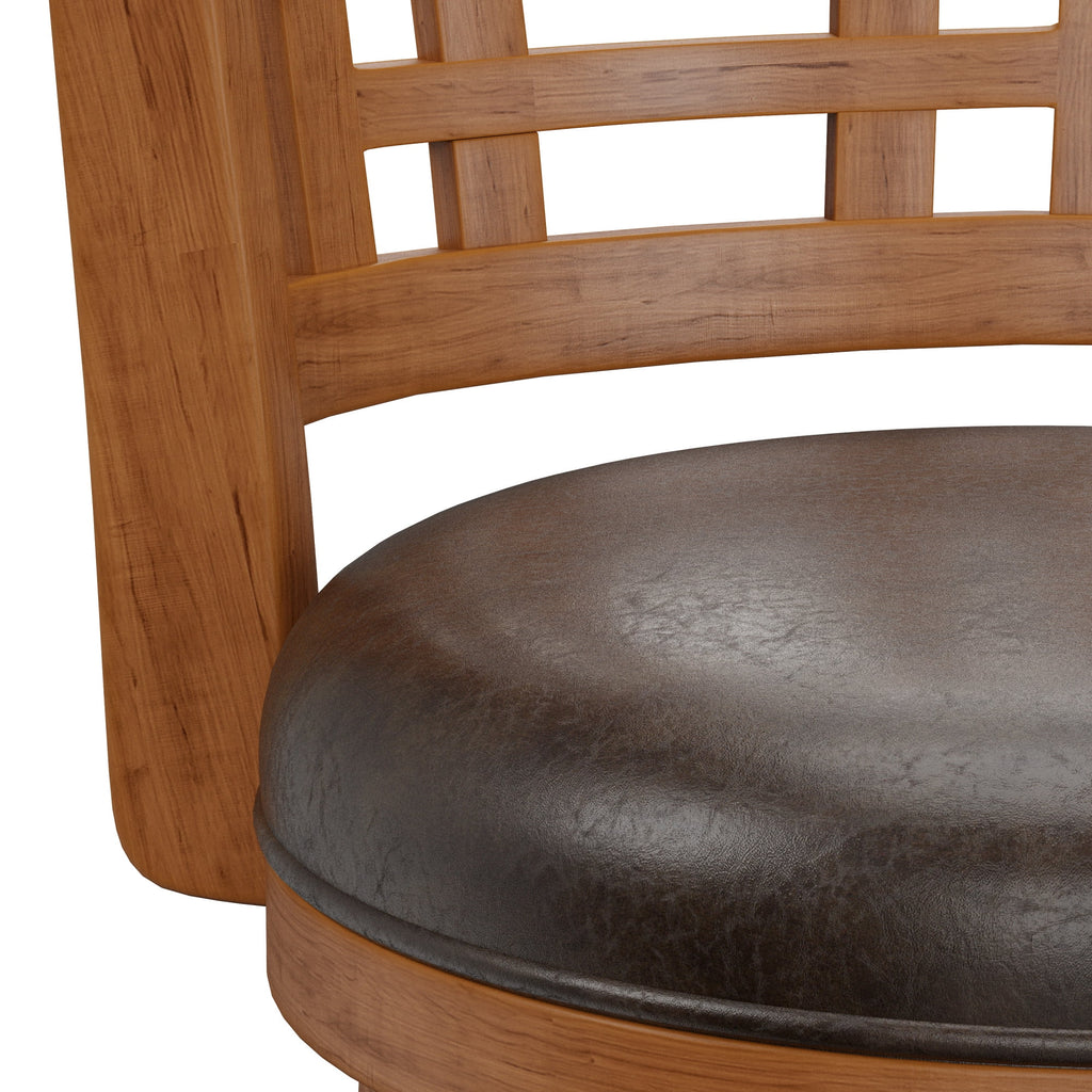 Brown Swivel Bar Stool M86877