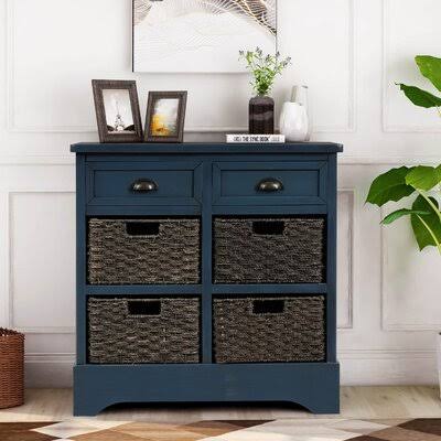 Navy/Gray 2 Drawer Accent Chest Y83311