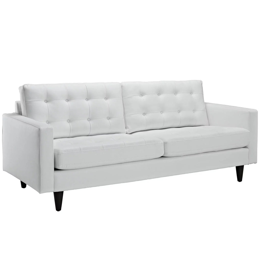White Leather Sofa T59624