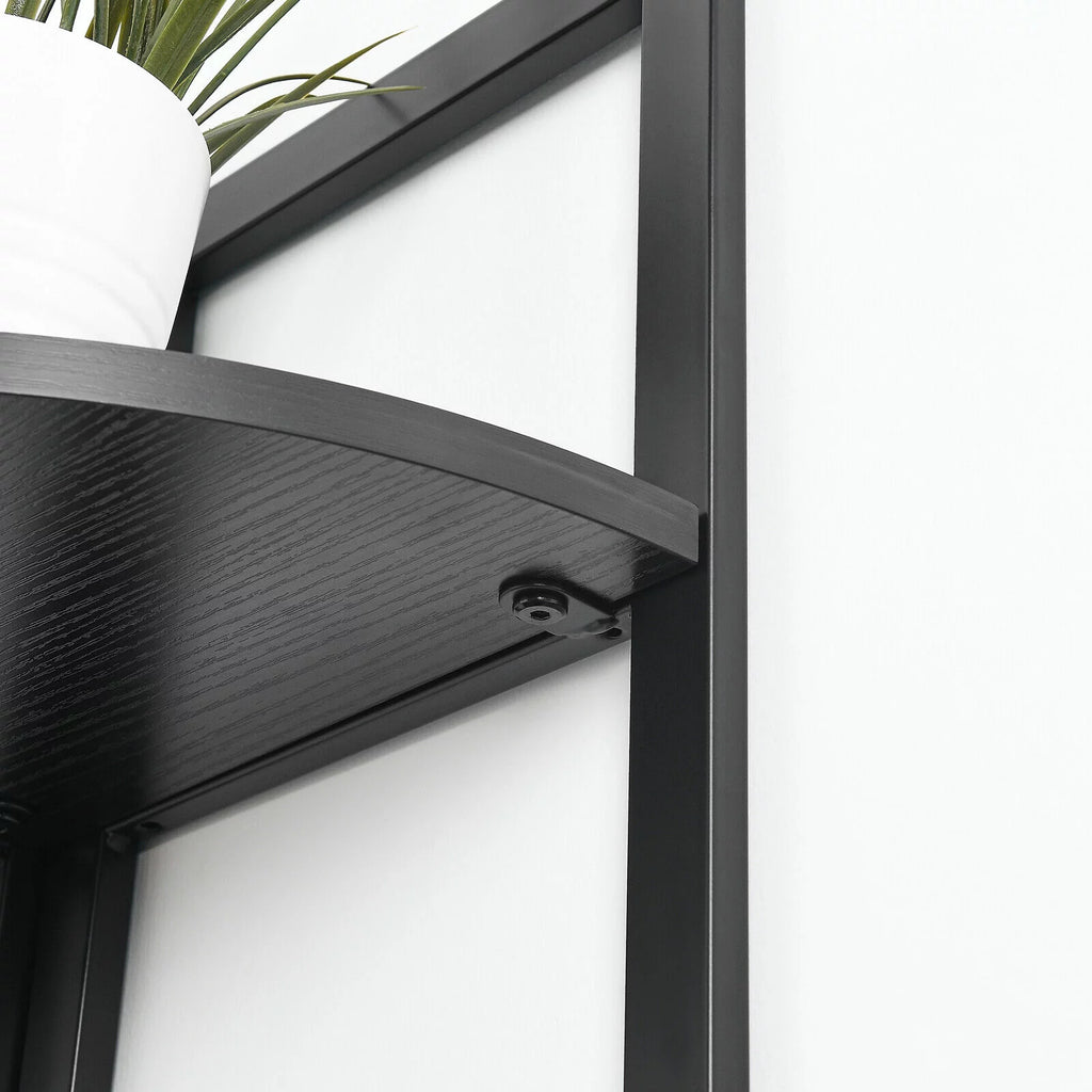 5 Tiers Corner Shelf Black M4782