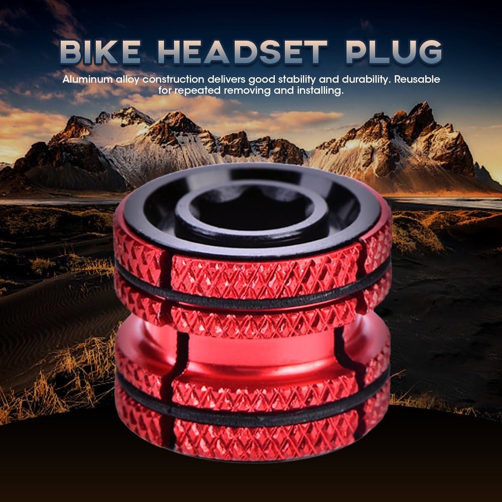 Red Compression Plug for 28.6mm Carbon Steerer M844254
