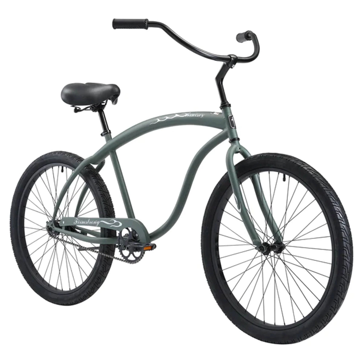 Matte Black/Green Single Speed Men's 26 B4406
