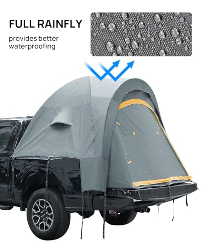 Green Waterproof Double Layer Pickup Truck Tent for 2 Person I859