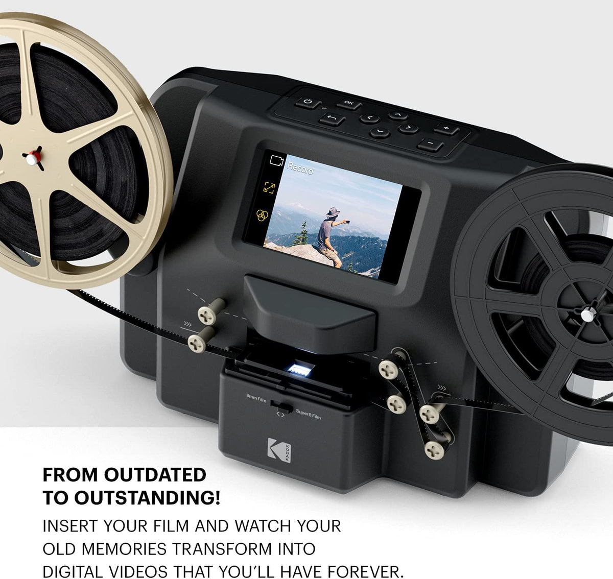 8mm & Super 8 Films Digitizer Converter with 5 Screen B6080