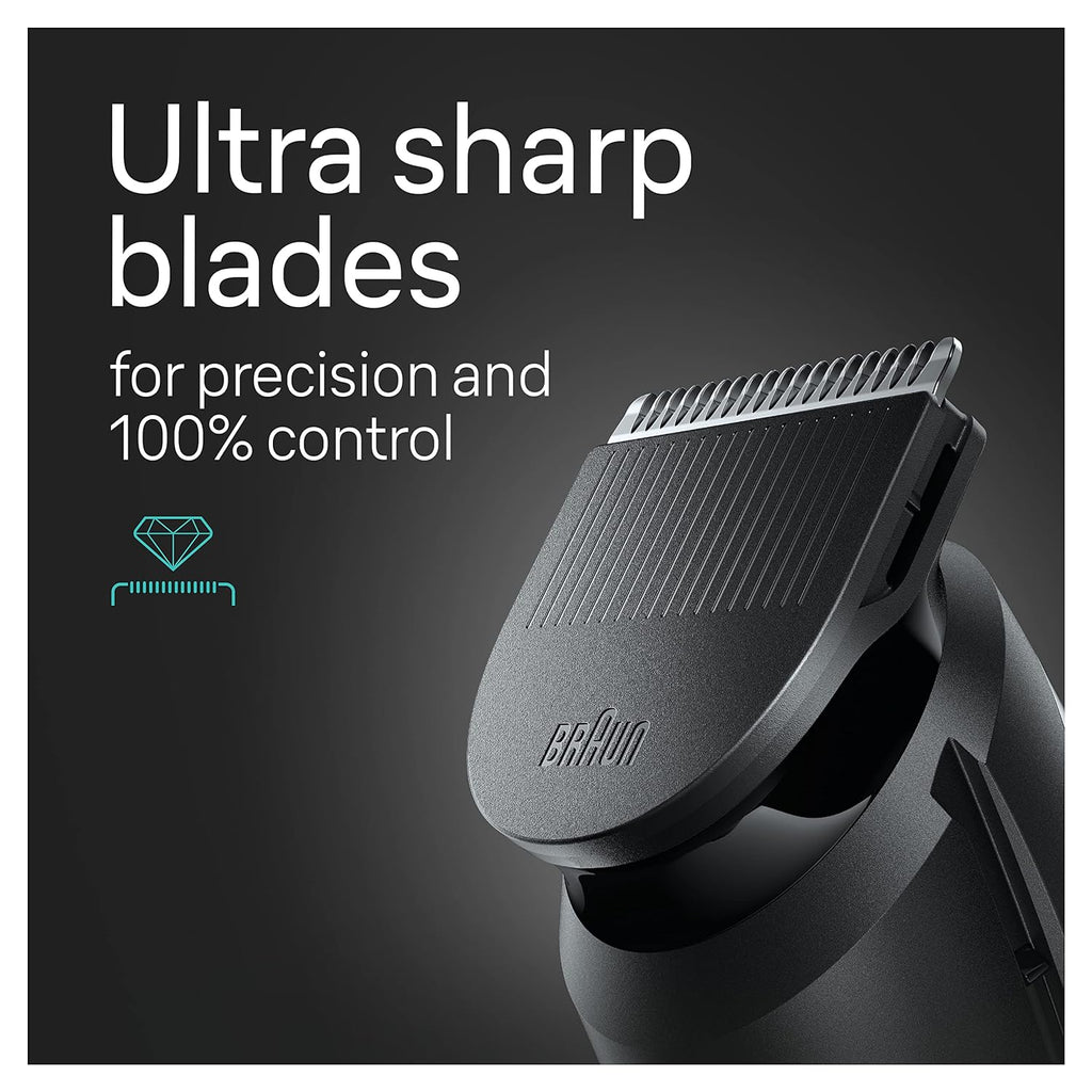 5-in-1 Trimmer for Men with Beard Trimmer, Ear & Nose Trimmer, Hair Clippers, Black I696