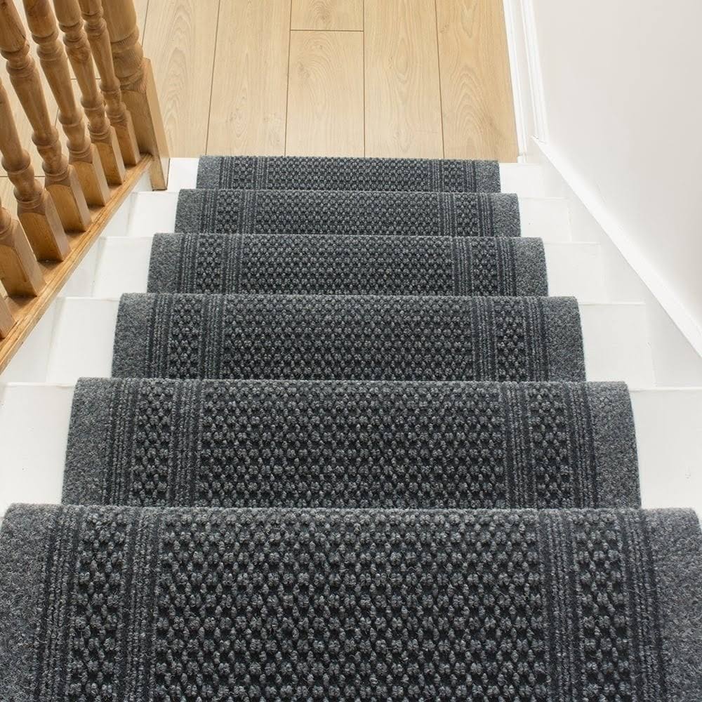 Aztec Gray Stair Carpet Runner O177