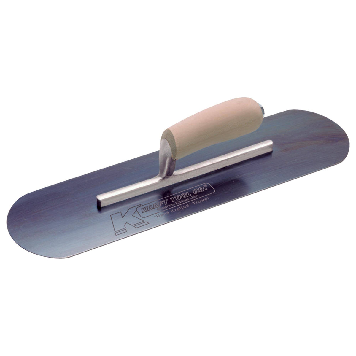 Blue Steel Pool Trowel with Wood Handle, 20 x 4x22 C5799