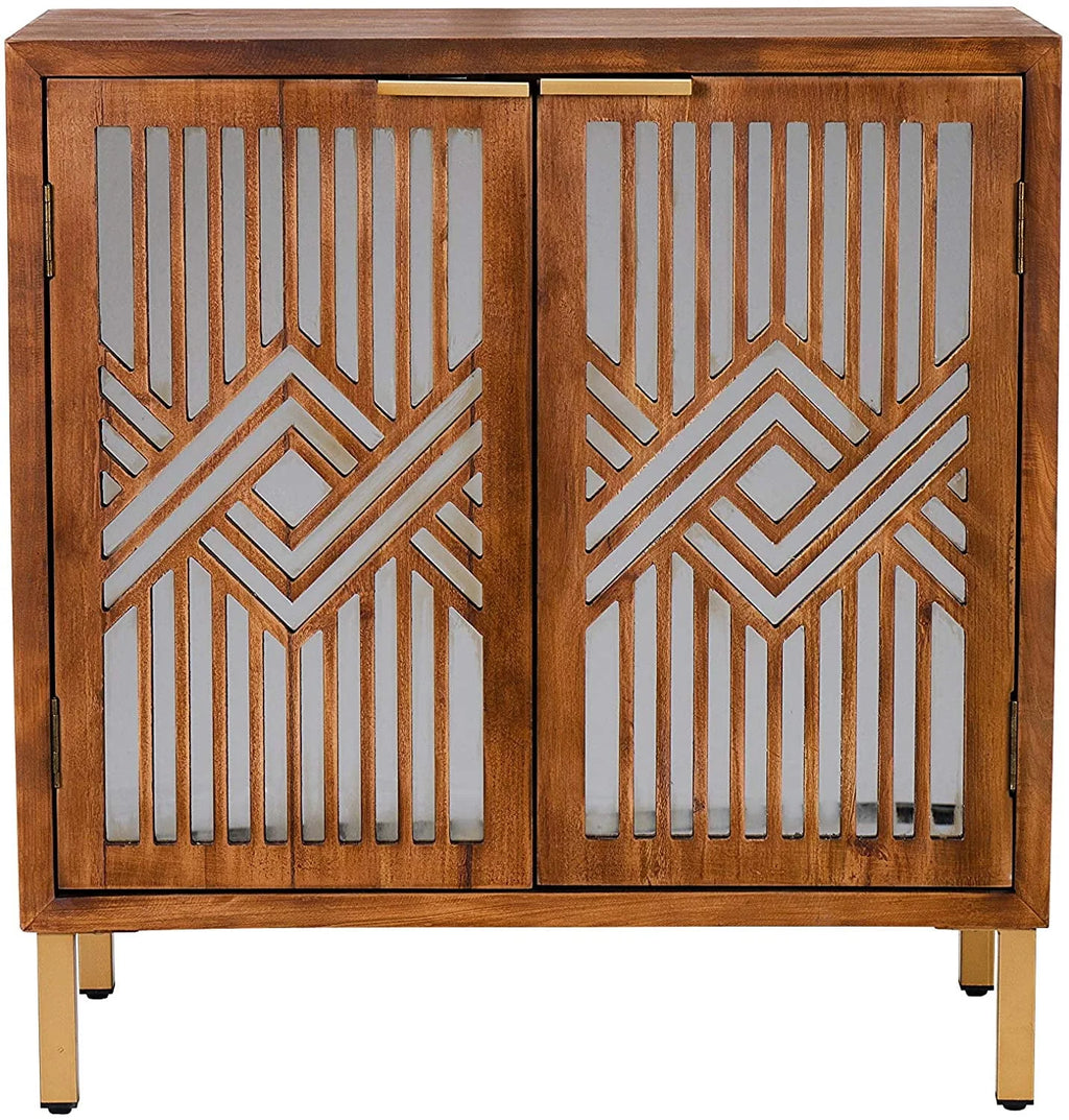2-Door Accent Cabinet with Mirror Fronts M69419