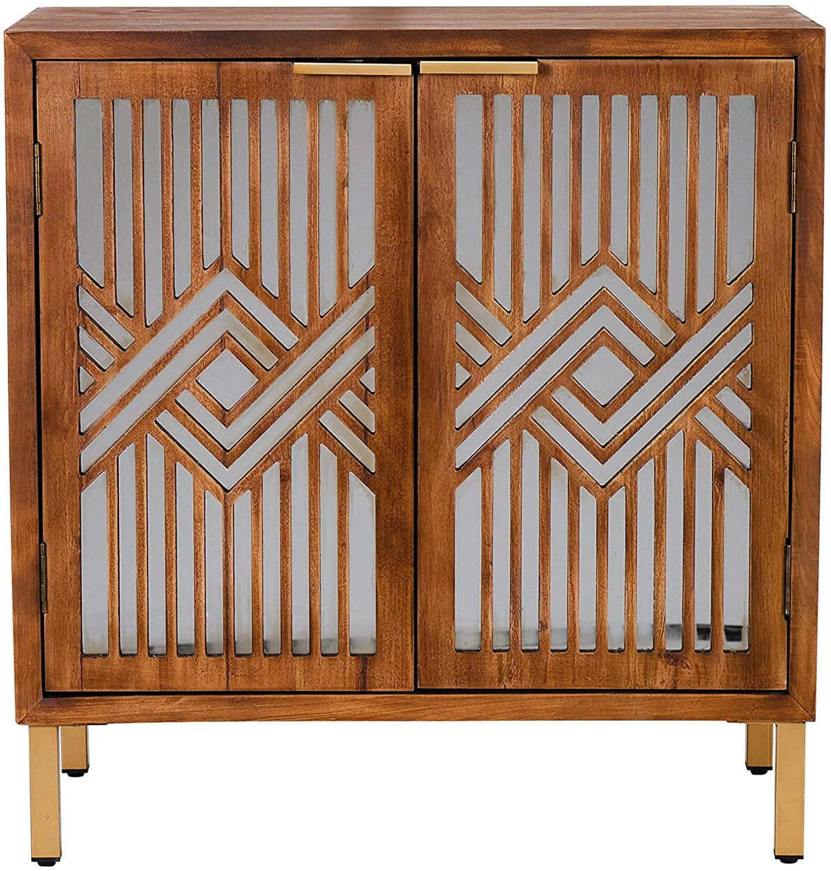 2-Door Accent Cabinet with Mirror Fronts M69419