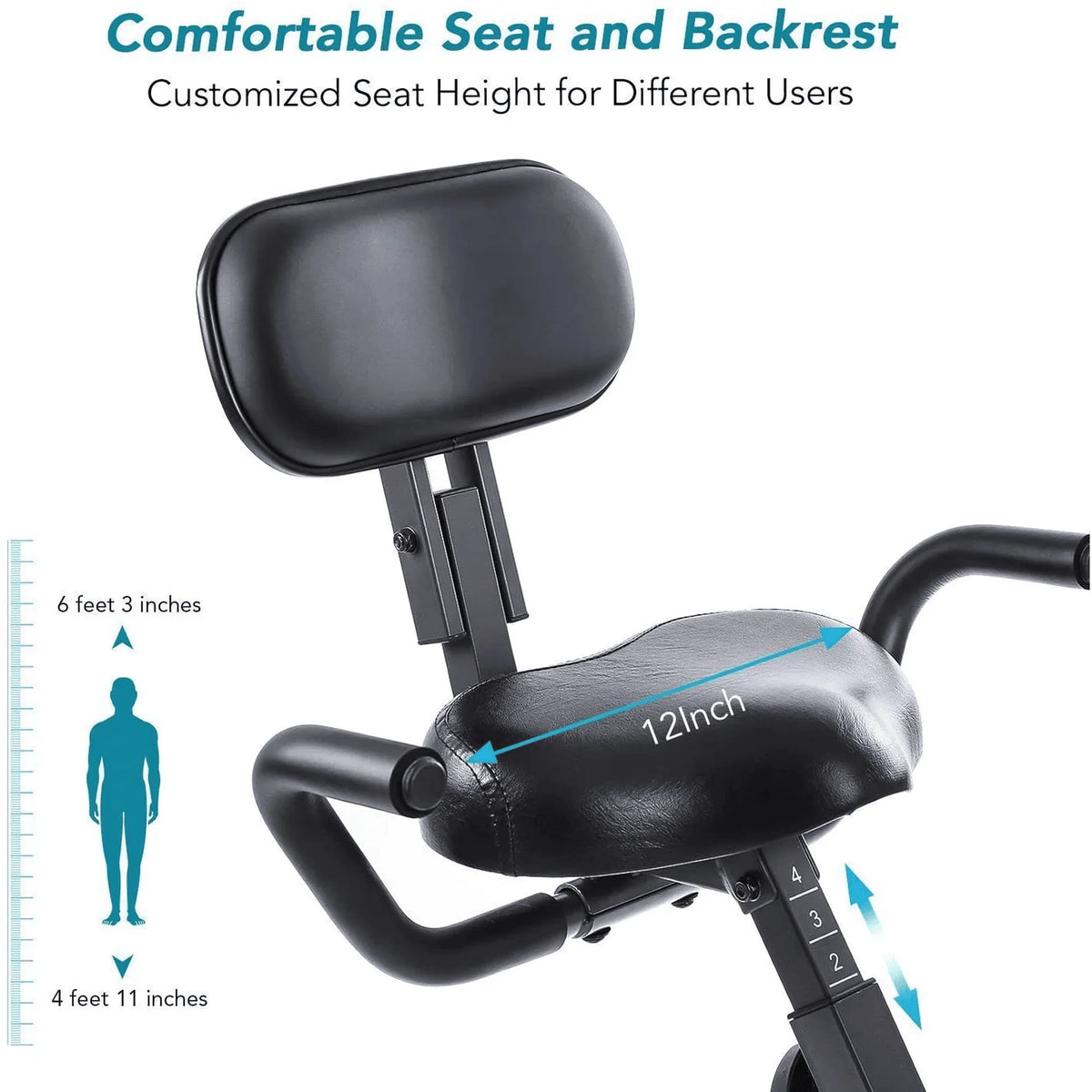 Folding 3-in-1 Recumbent Exercise Bike E9161