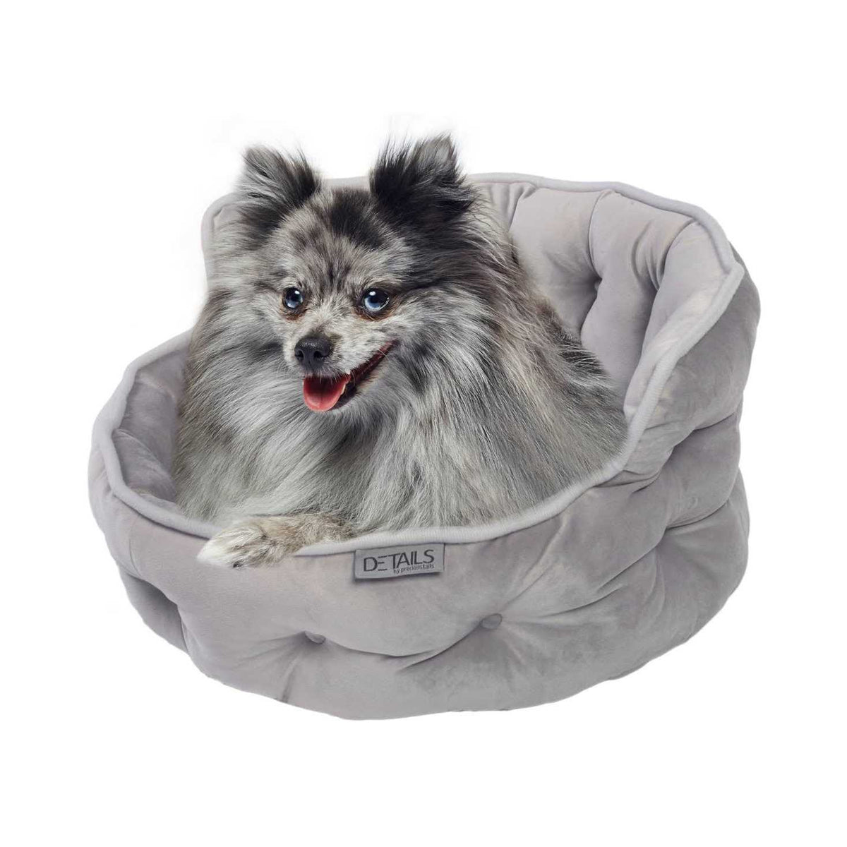 Ultra Plush Tufted Velvet Round Cuddler Pet Bed D16227