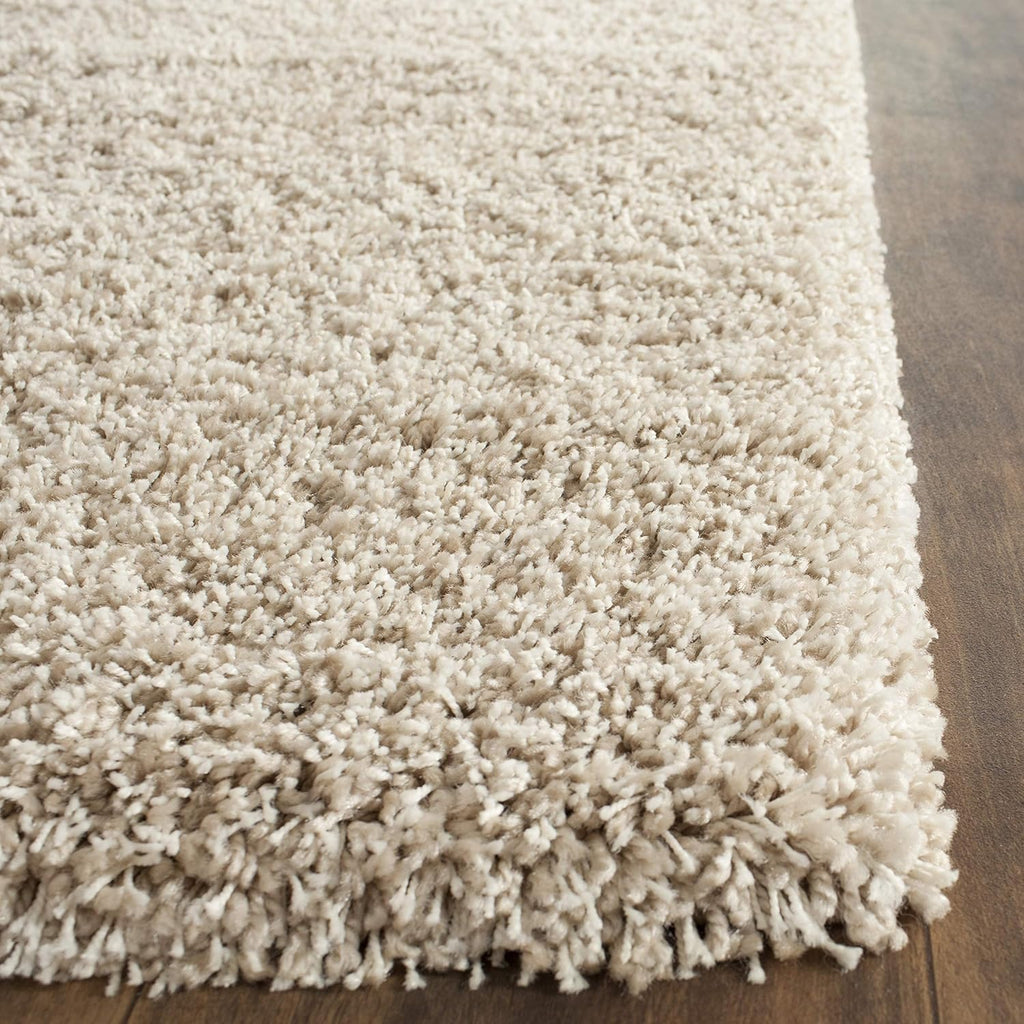 Beige Plush 2-inch Thick Runner S8973