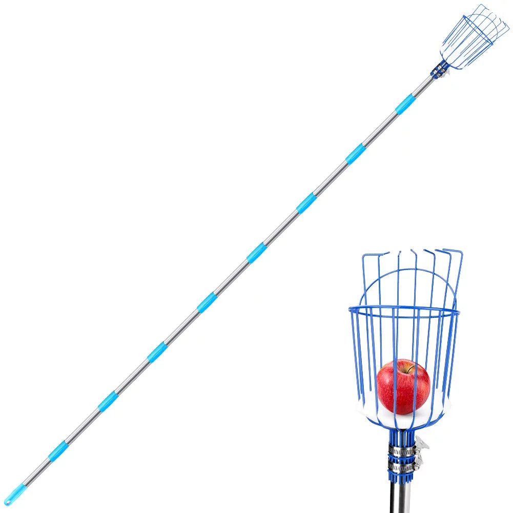 13-Foot Fruit Picker with Telescoping Pole and Basket P59343