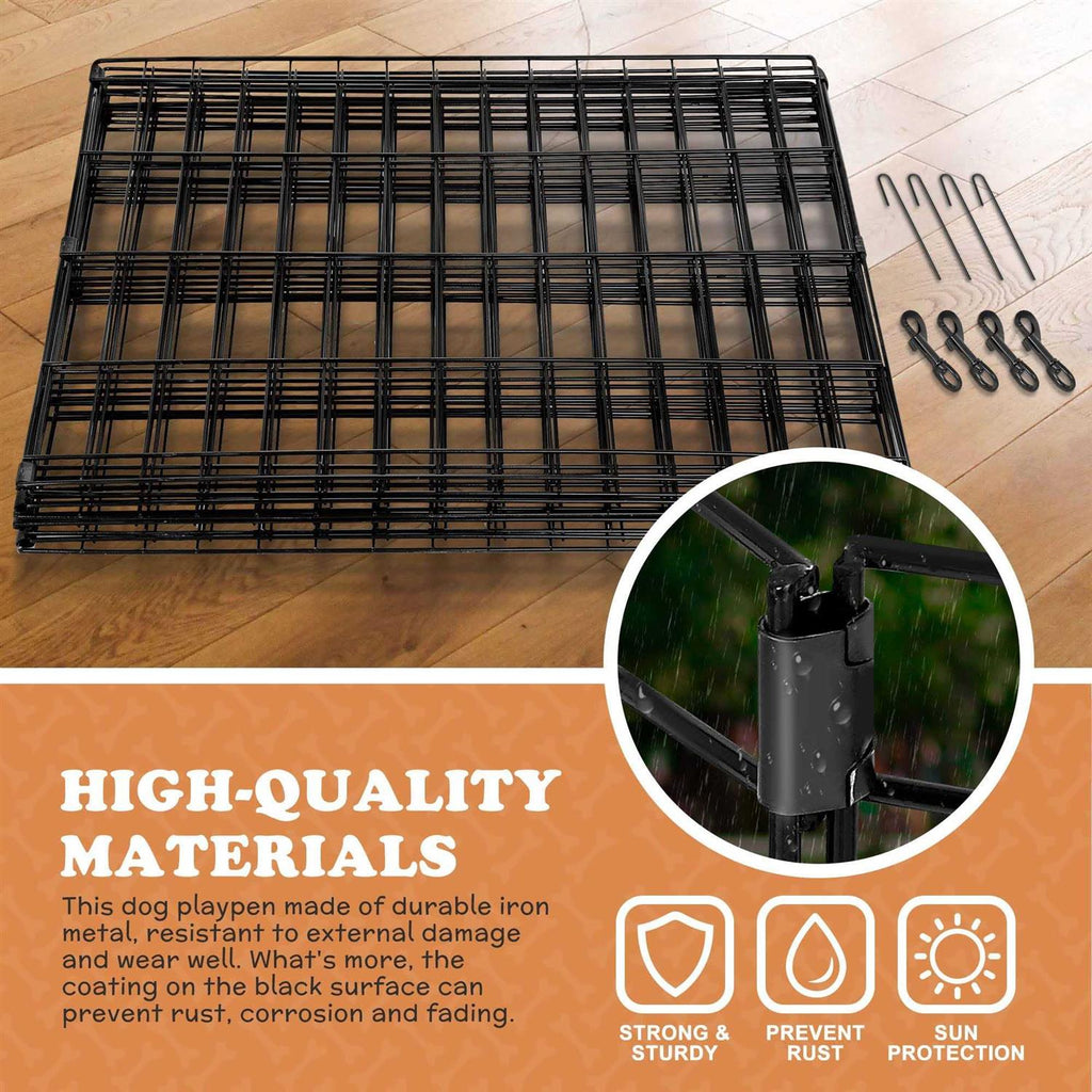 Folding 8 Panel Pet Playpen E834