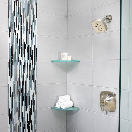 Brushed Nickel Pressure Balance Shower Valve and Trim S90945